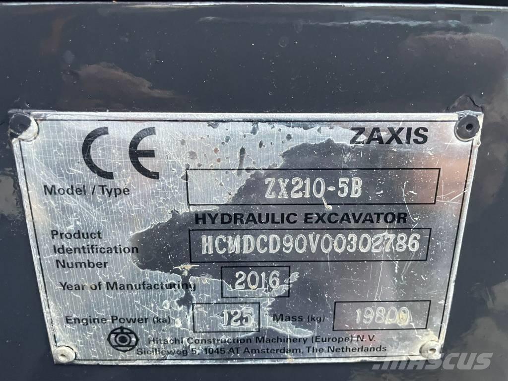 Hitachi ZX 210 LC-5B Pásové rýpadlá