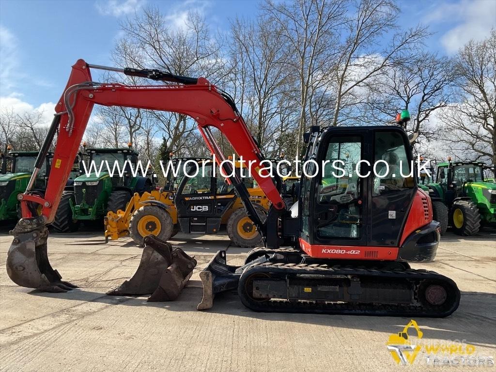 Kubota KX 080-4 Midi rýpadlá 7 t - 12 t