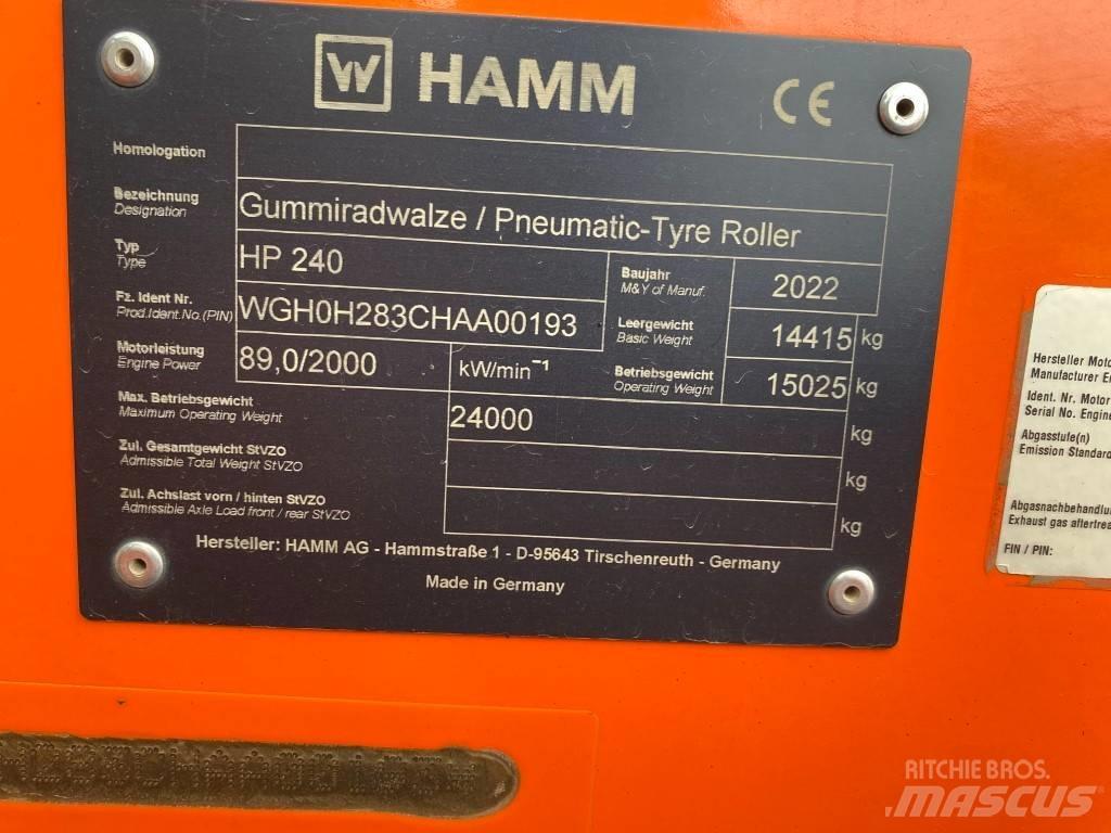Hamm HP240 Tandemové valce