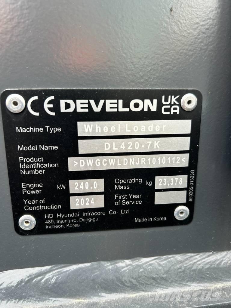 Develon DL 420 CVT-7 Kolesové nakladače