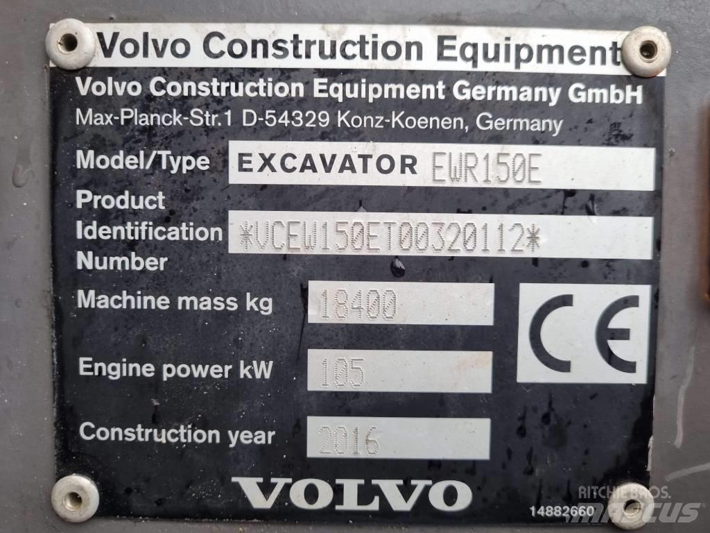 Volvo EWR 150 E Kolesové rýpadlá