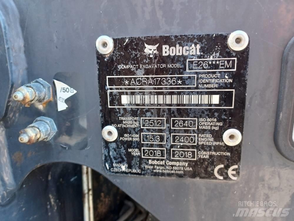 Bobcat E 26 Mini rýpadlá < 7t