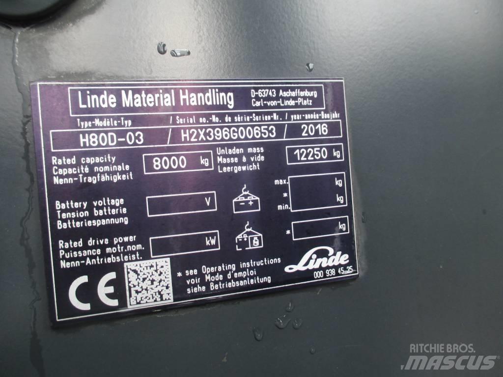 Linde H80D Dieselové vozíky