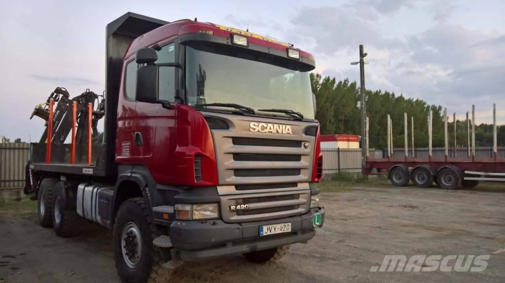 Scania R 420 Nákladné vozidlá na prepravu dreva