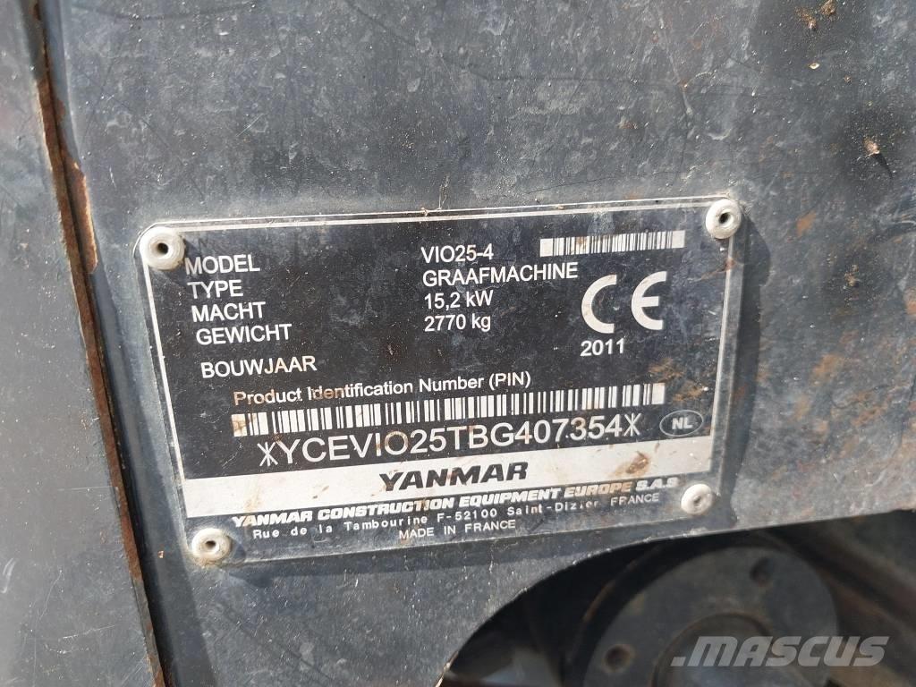 Yanmar Vio 25-4 Mini rýpadlá < 7t