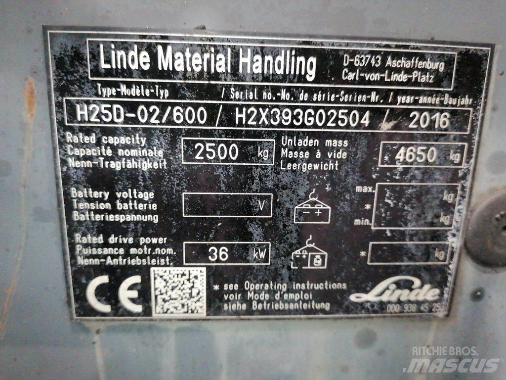 Linde H25D-02/600 LPG vozíky