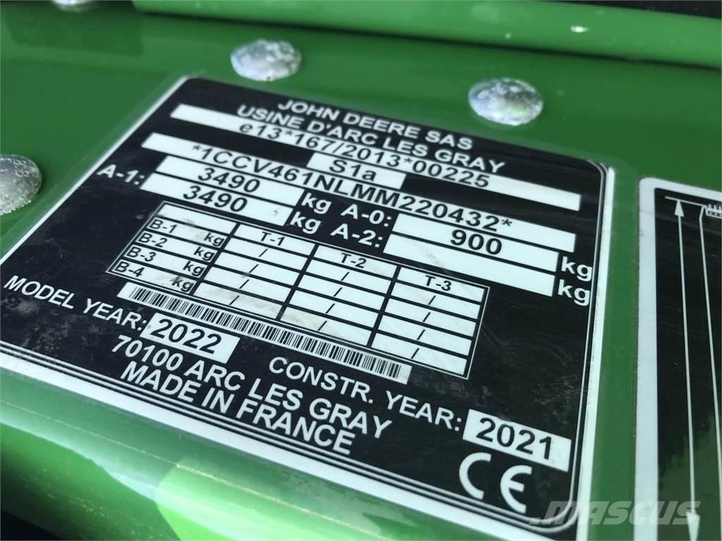 John Deere V461M Lisy na okrúhle balíky
