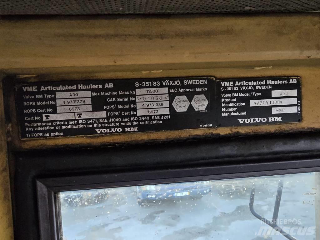 Volvo BM A30 Kĺbové nákladné autá