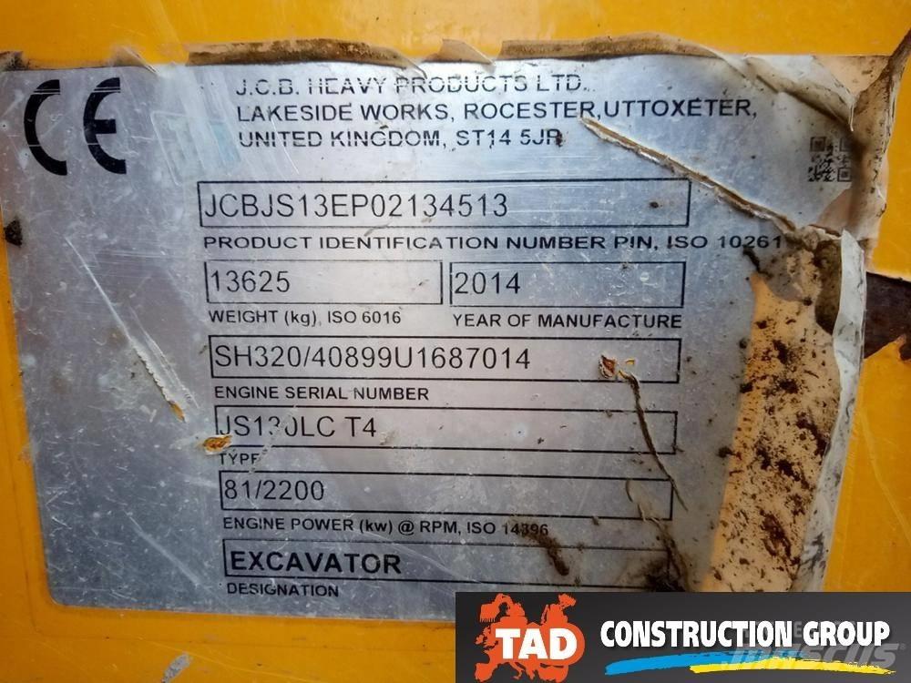 JCB JS 130 LC Pásové rýpadlá
