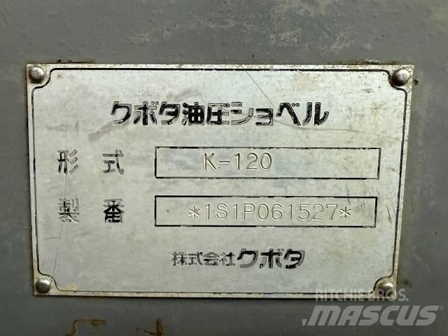 Kubota K-120 Pásové rýpadlá