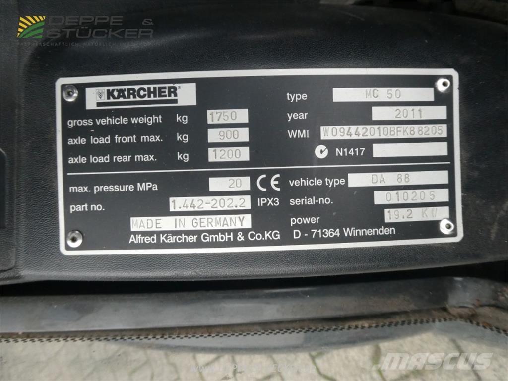 Kärcher MC 50 Zametacie stroje