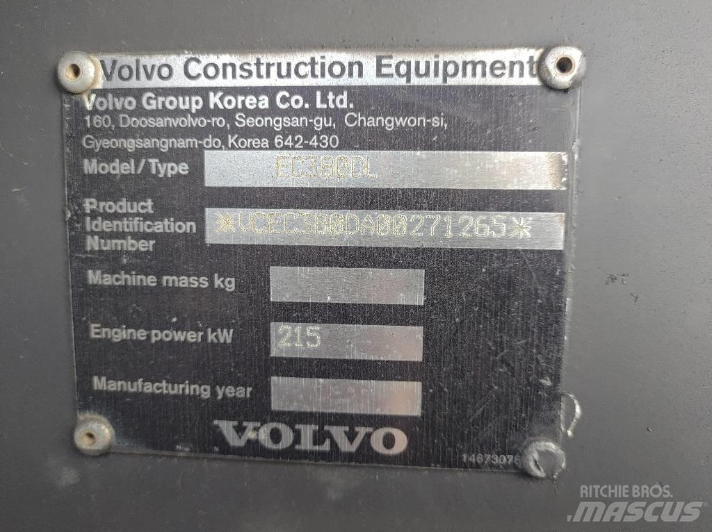 Volvo EC380DL Pásové rýpadlá