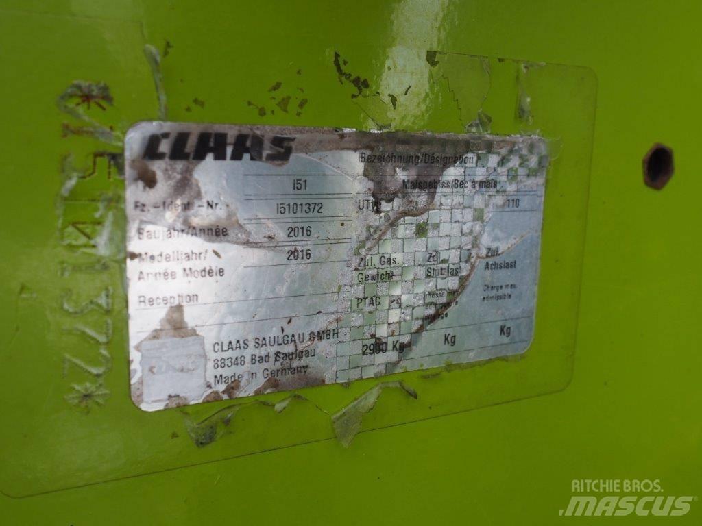 CLAAS Orbis 600SD Príslušenstvo strojov na seno a krmivo