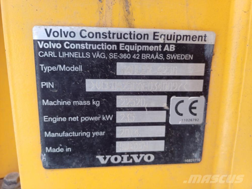 Volvo A25G Kĺbové nákladné autá