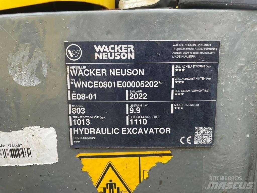 Wacker Neuson 803 Pásové rýpadlá