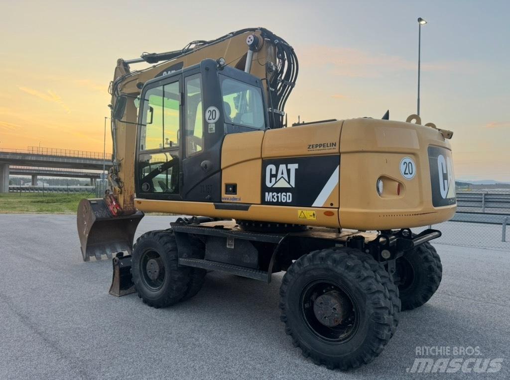 CAT M 316 D Kolesové rýpadlá