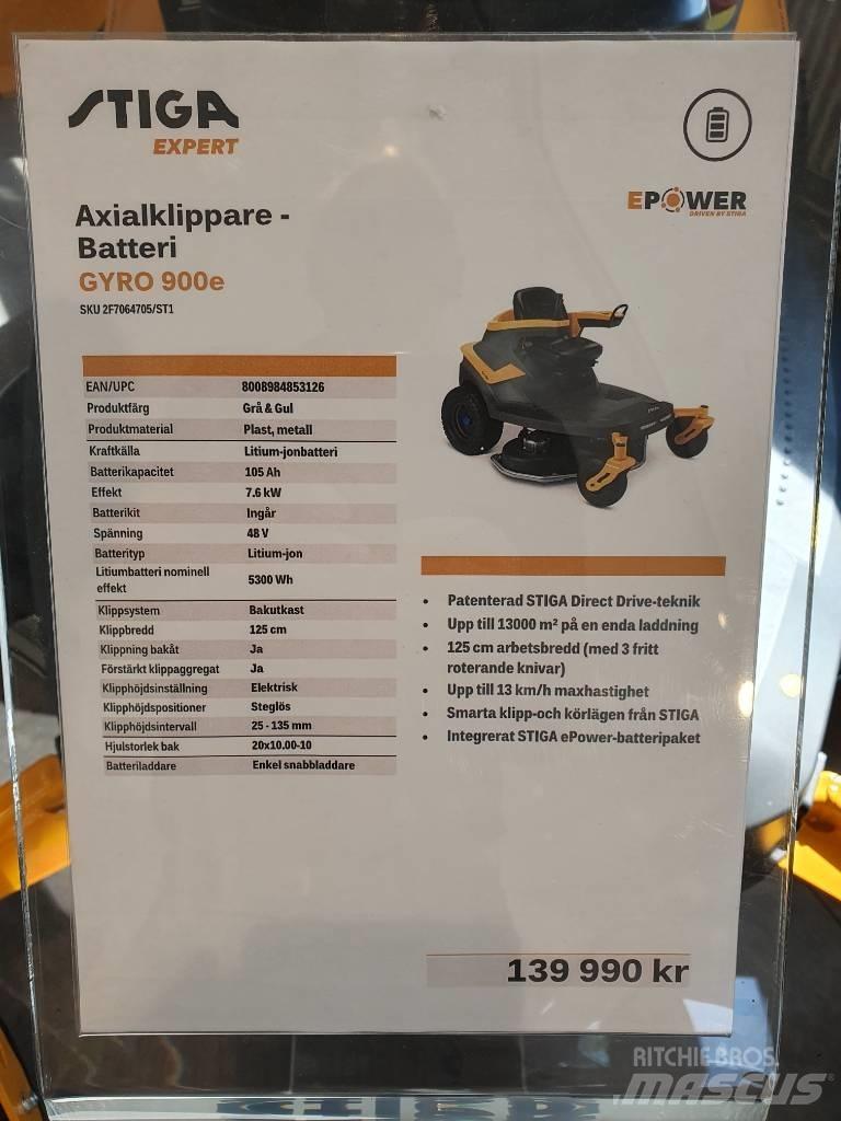 Stiga GYRO 900E DEMO Samochodné kosačky