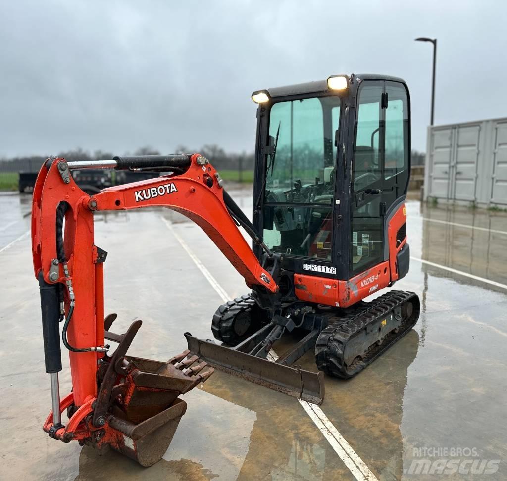 Kubota KX 018-4 Mini rýpadlá < 7t