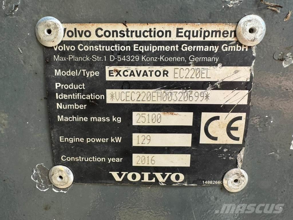 Volvo EC220EL Pásové rýpadlá