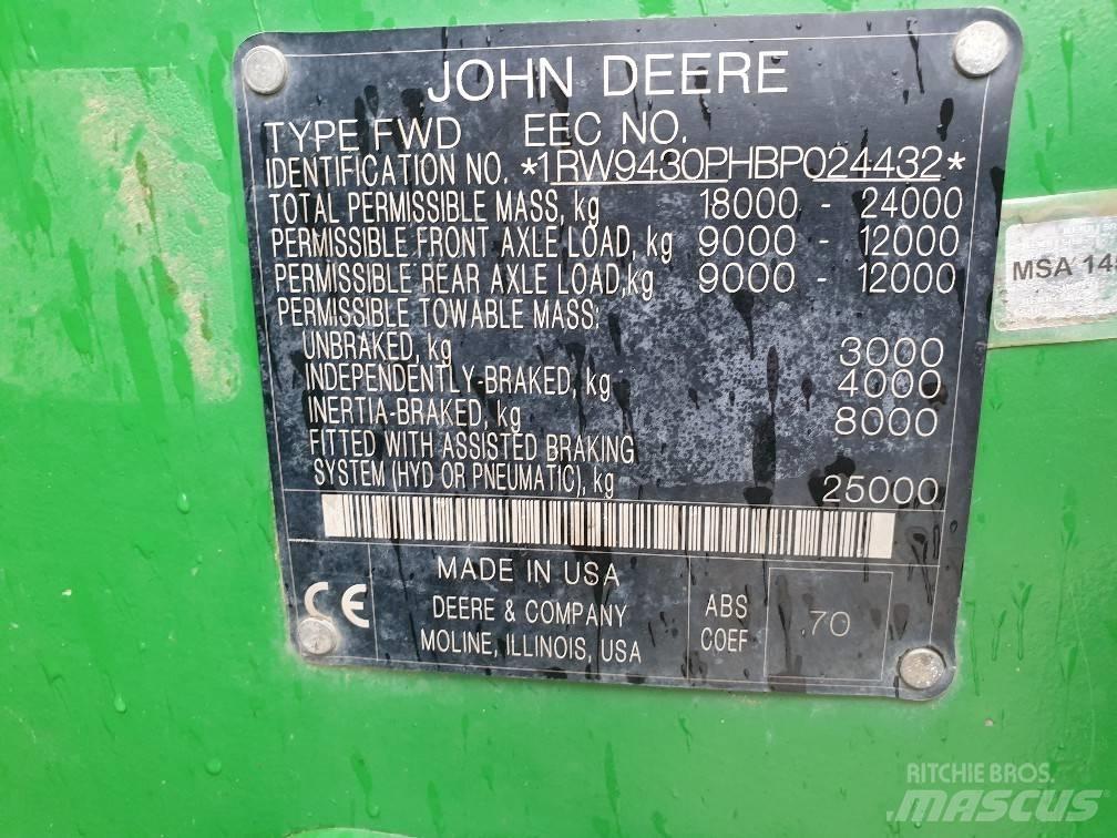 John Deere 9430 Traktory