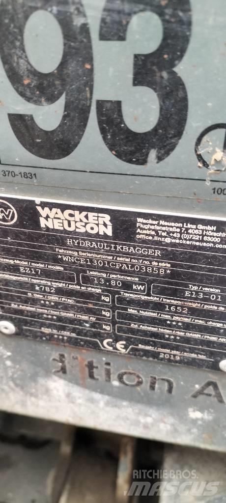 Wacker Neuson EZ 17 Mini rýpadlá < 7t