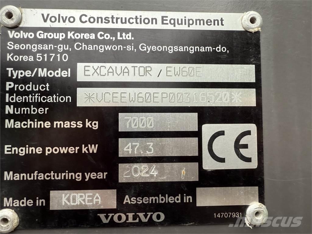 Volvo EW60 E Kolesové rýpadlá