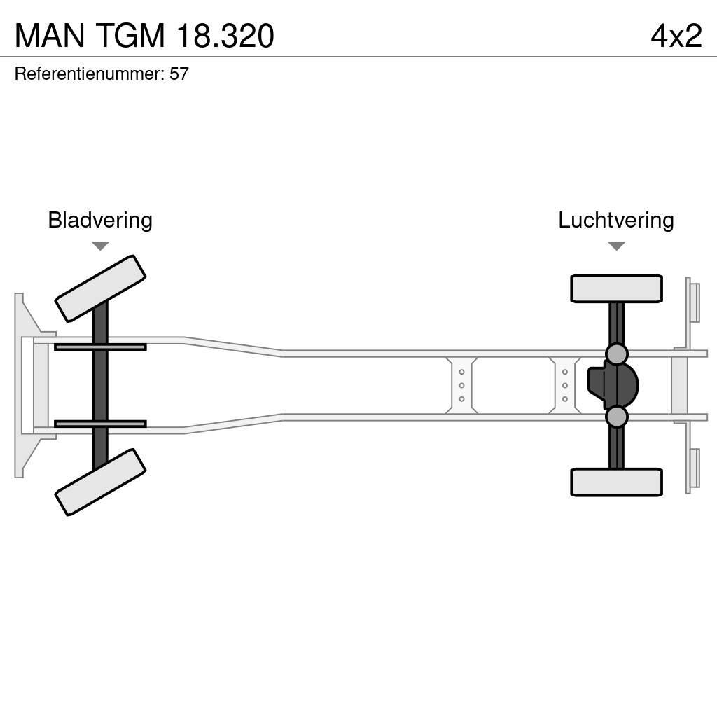 MAN TGM 18.320 Hákový nosič kontajnerov