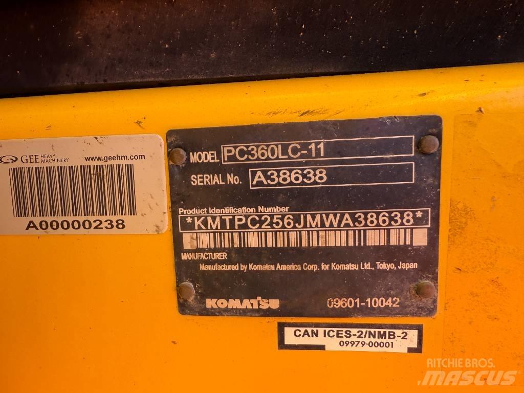 Komatsu PC360LC-11 Pásové rýpadlá