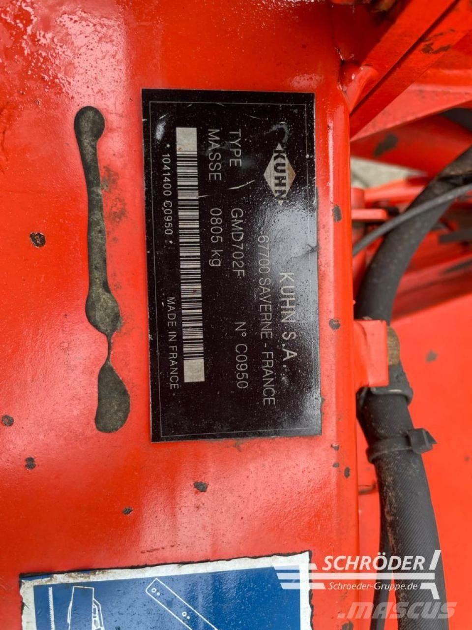 Kuhn GMD 702 F Žacie stroje