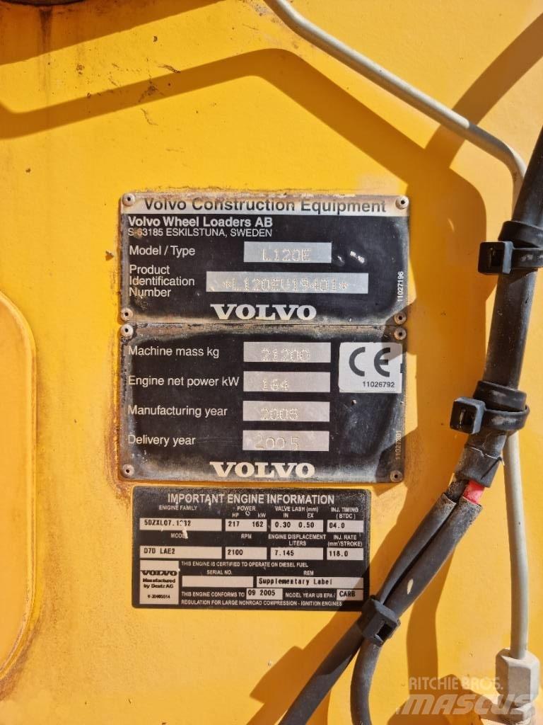 Volvo L 120 E Kolesové nakladače