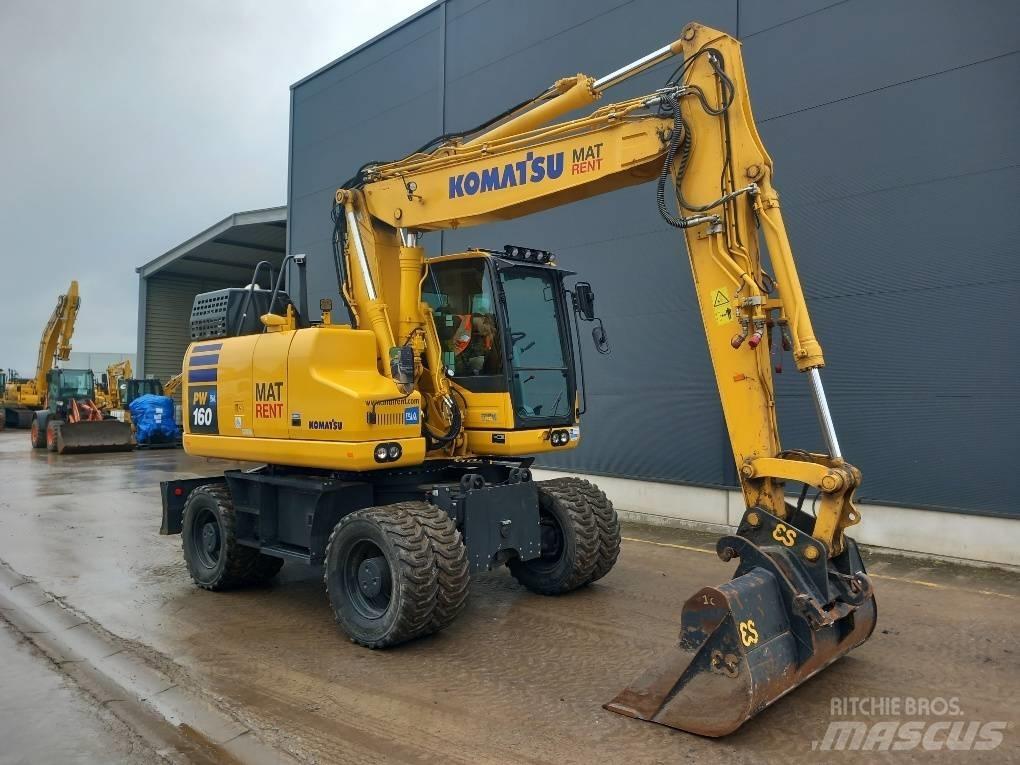 Komatsu PW160-11E0 Kolesové rýpadlá