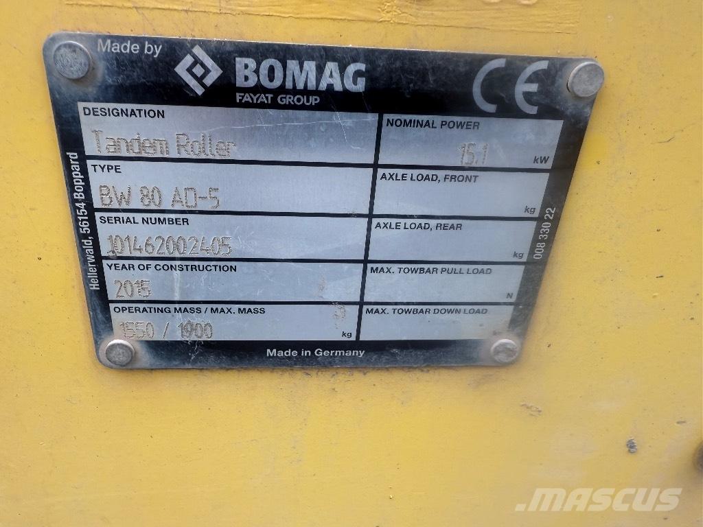 Bomag BW 80 AD-5 Tandemové valce