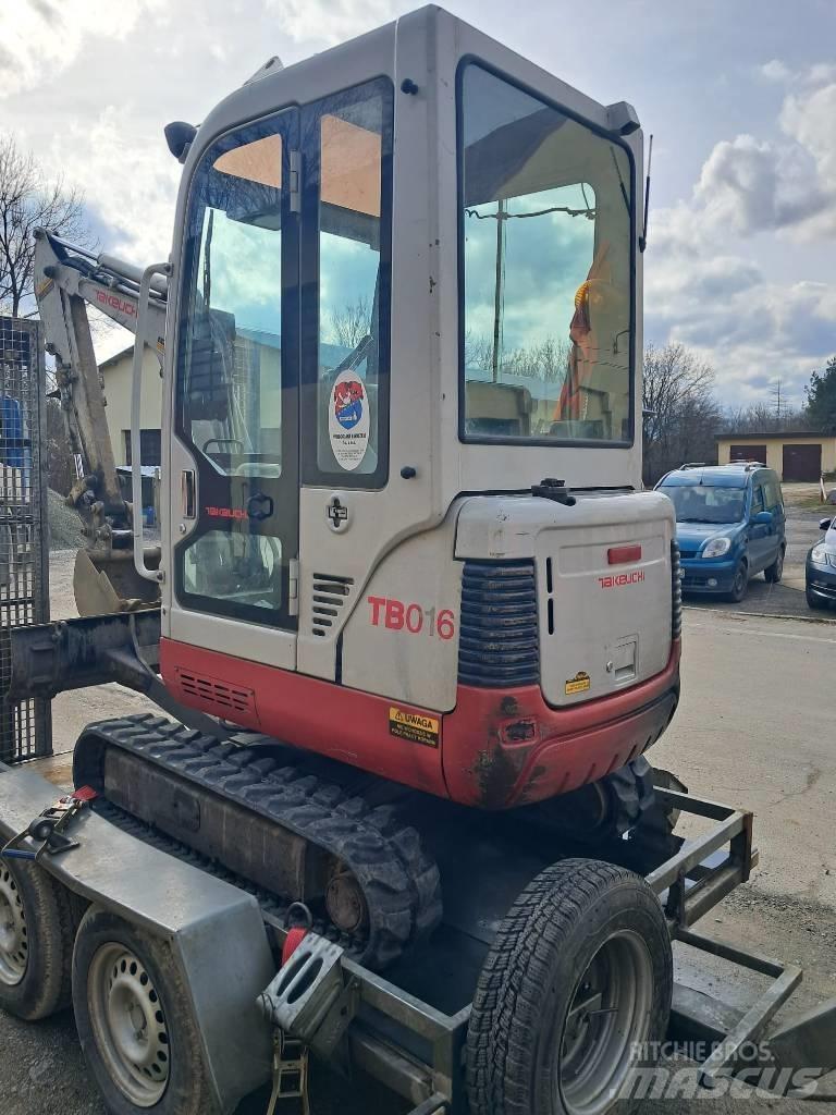 Takeuchi TB016 Mini rýpadlá < 7t