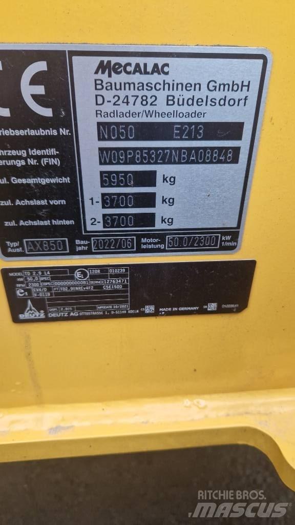Mecalac AX 850 Kolesové nakladače