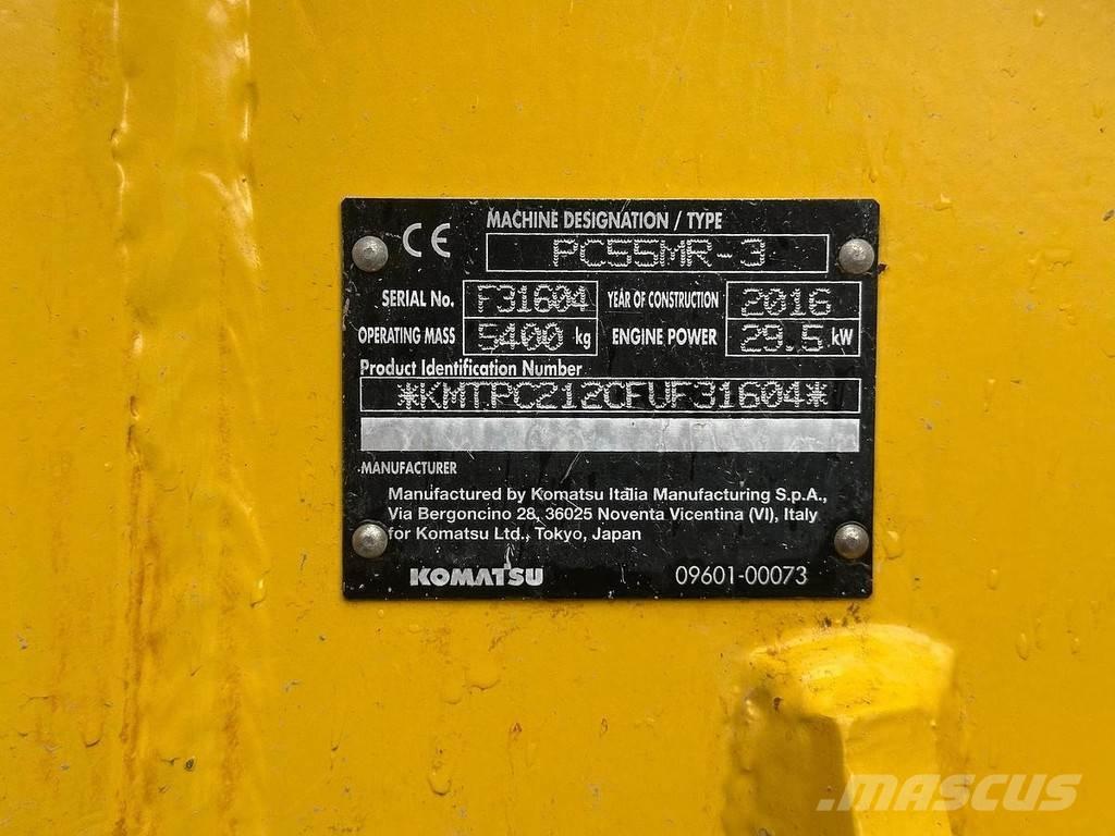 Komatsu PC55-MR3 Mini rýpadlá < 7t