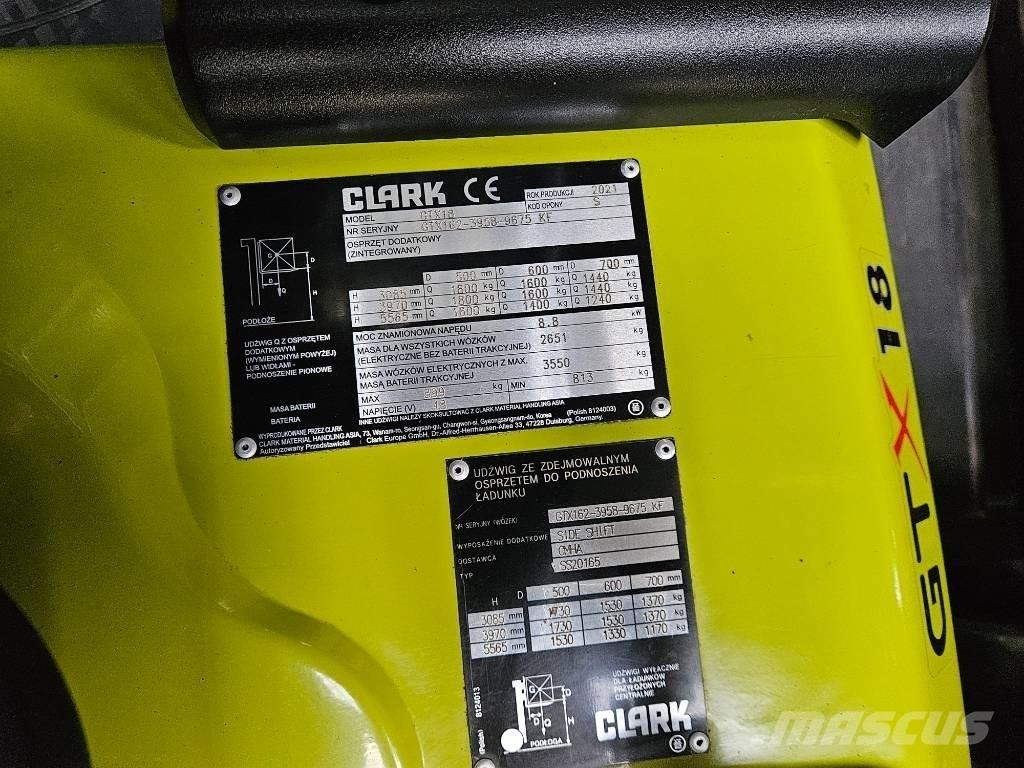 Clark GTX 18 Akumulátorové vozíky