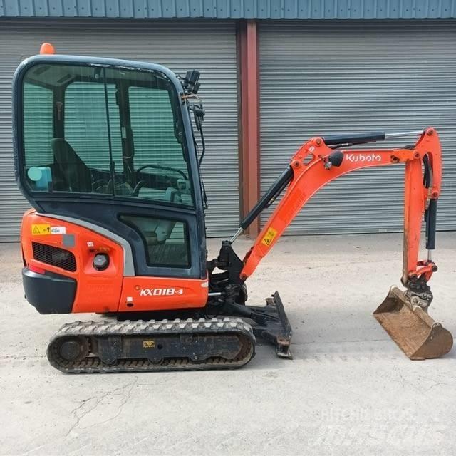Kubota KX 018-4 Mini rýpadlá < 7t