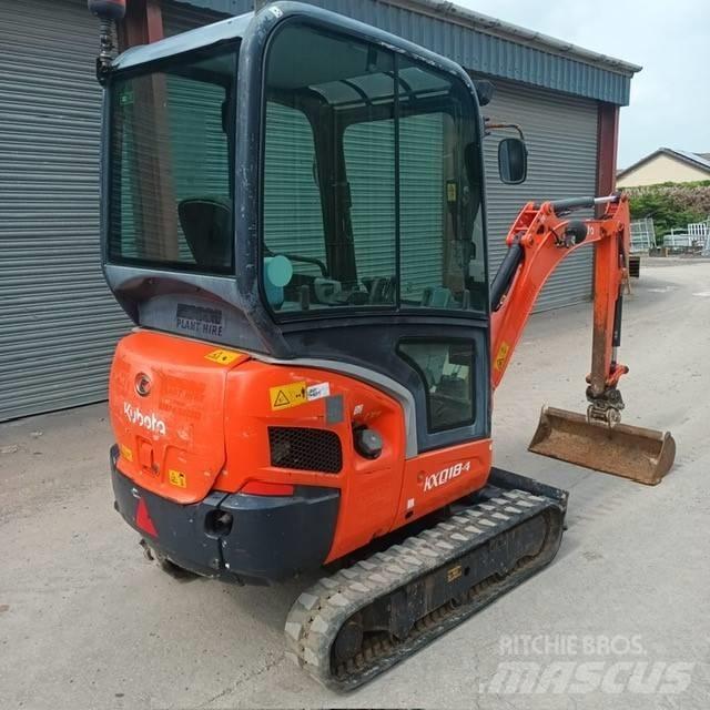 Kubota KX 018-4 Mini rýpadlá < 7t