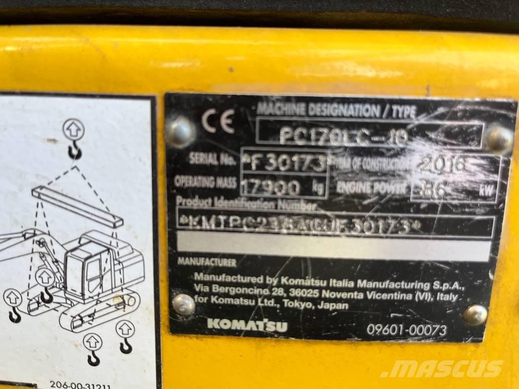 Komatsu PC 170 LC-10 Pásové rýpadlá