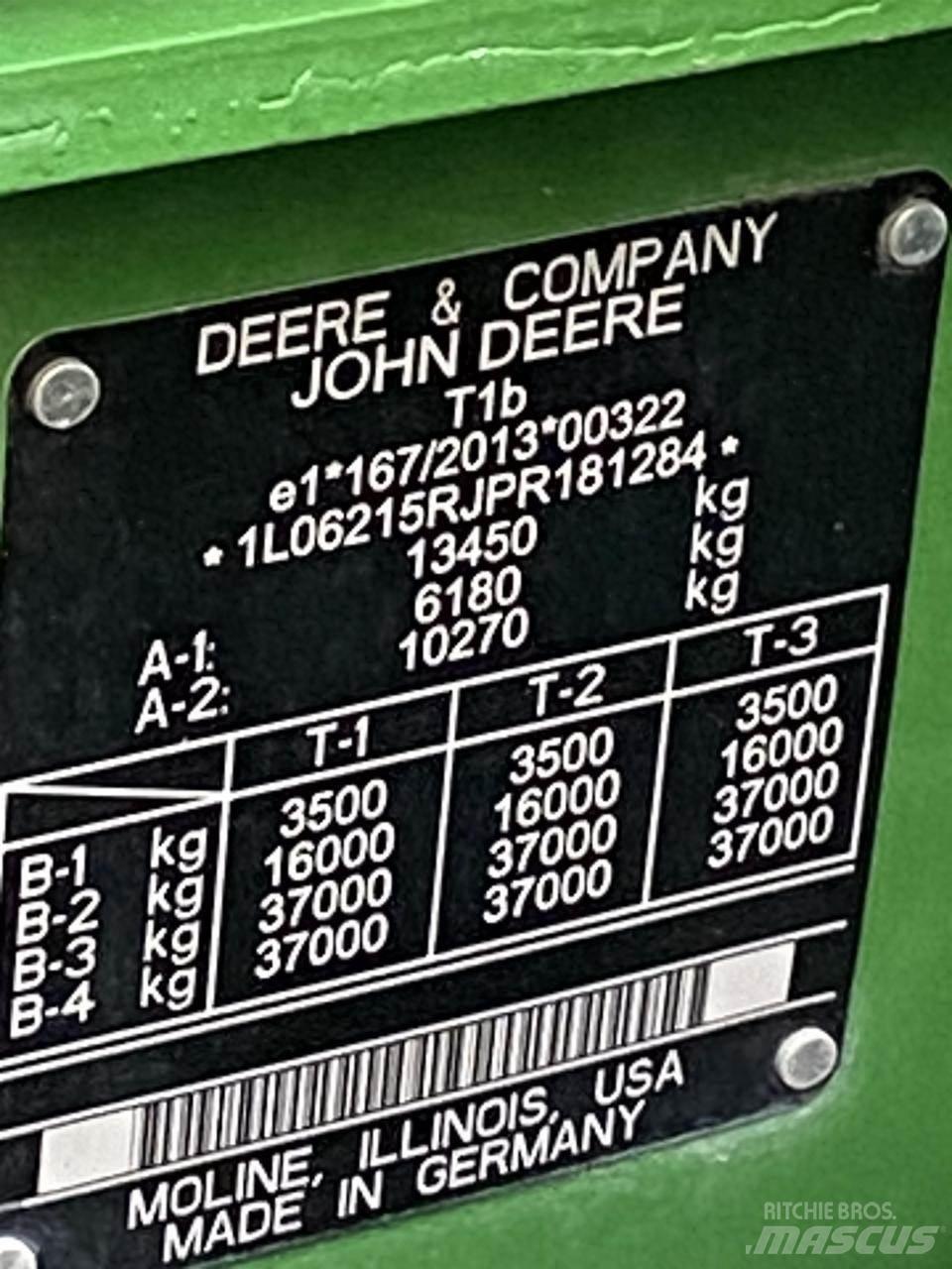 John Deere 6R 215 Traktory