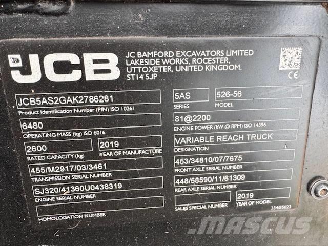JCB 526-56 Agri Plus Teleskopické nakladače pre poľnohospodárstvo