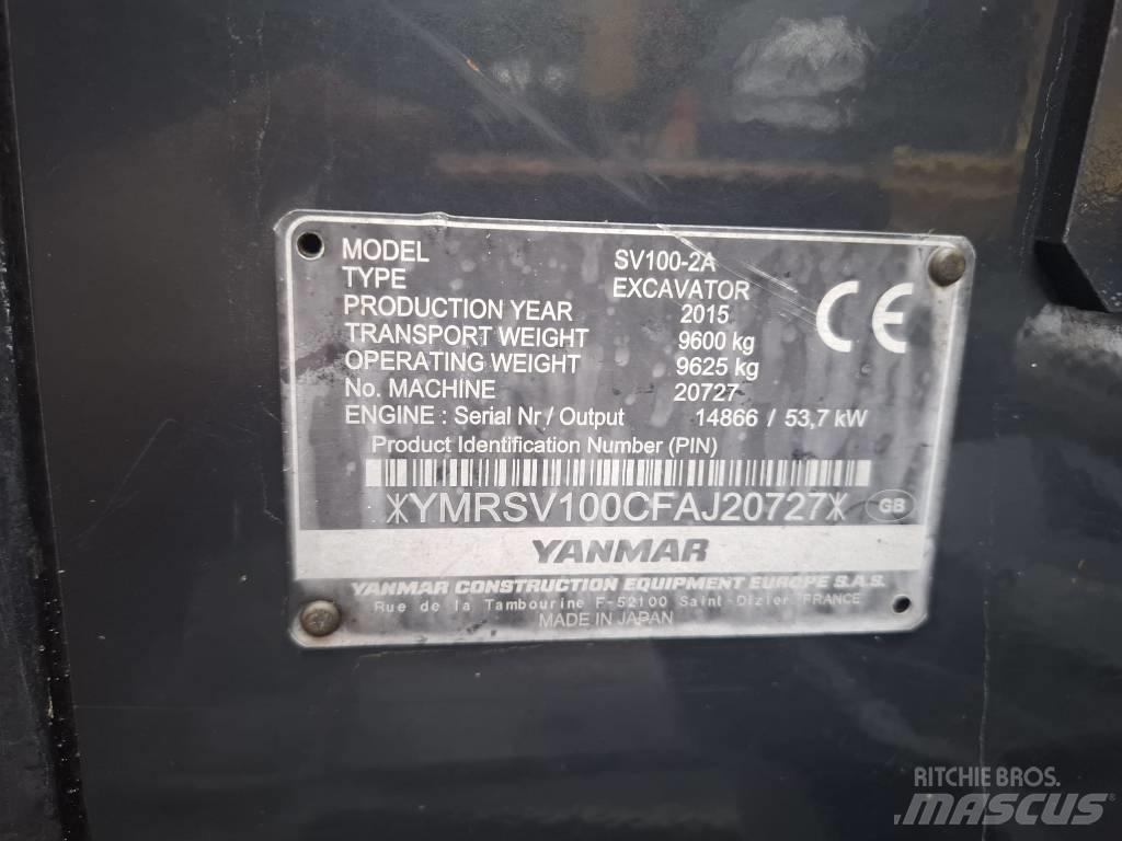 Yanmar SV 100-2A Midi rýpadlá 7 t - 12 t