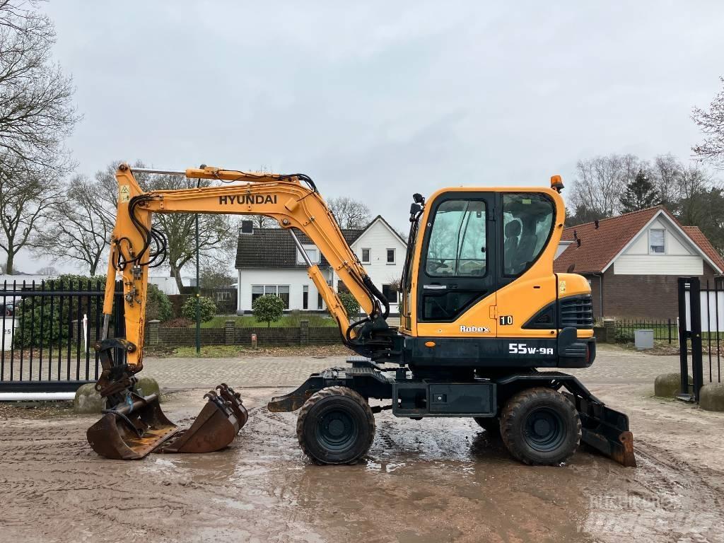 Hyundai 55W-9A Kolesové rýpadlá