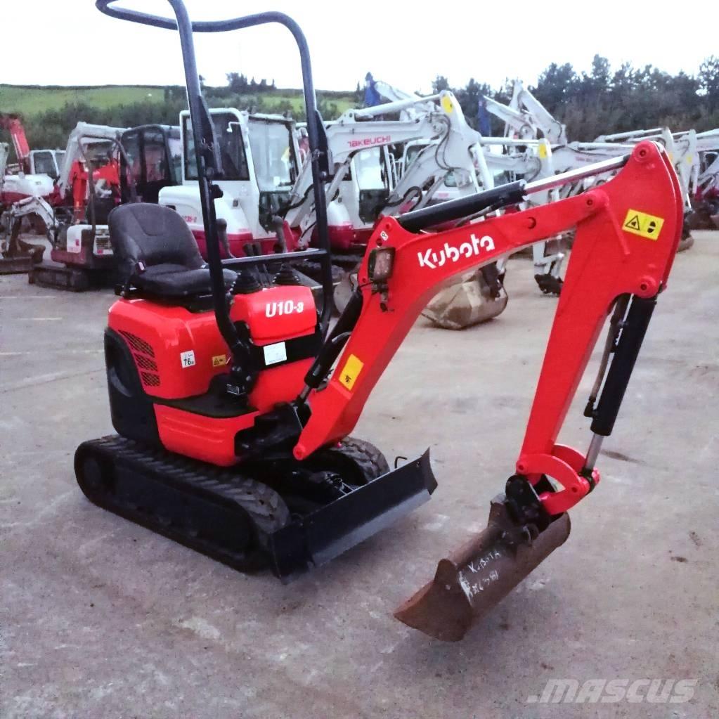 Kubota U 10-3 Mini rýpadlá < 7t