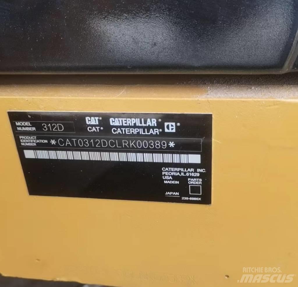 CAT 312 D Pásové rýpadlá