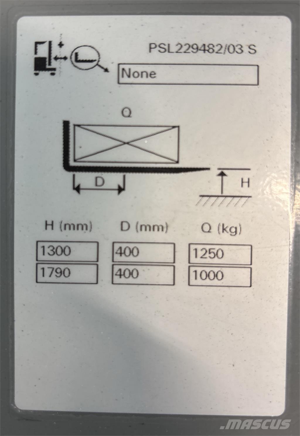 Atlet PSL125 Ručne vedené vysokozdvižné vozíky