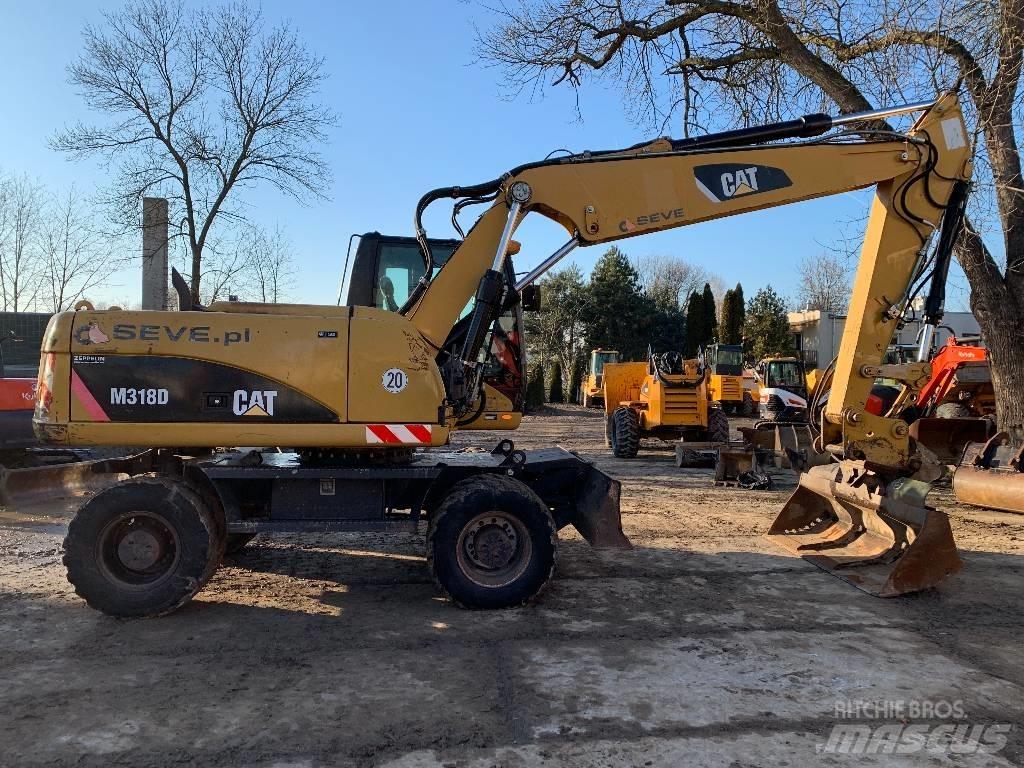 CAT M 318 D Kolesové rýpadlá