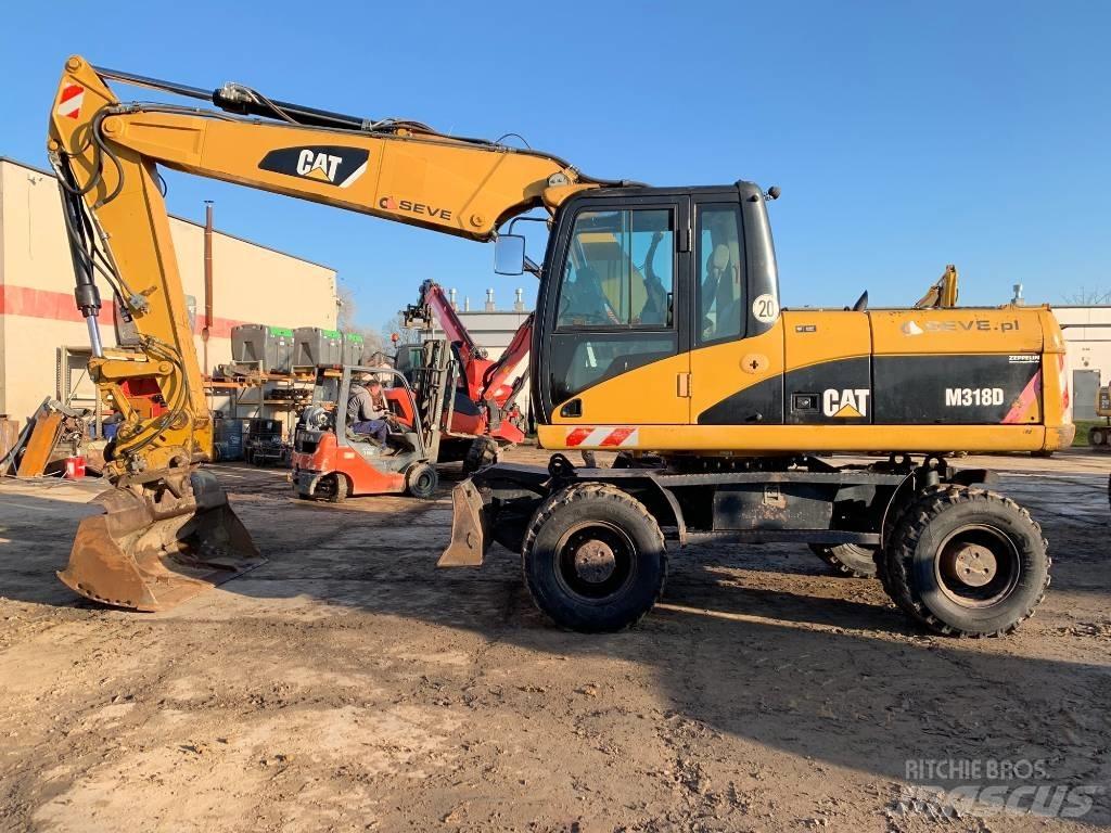 CAT M 318 D Kolesové rýpadlá