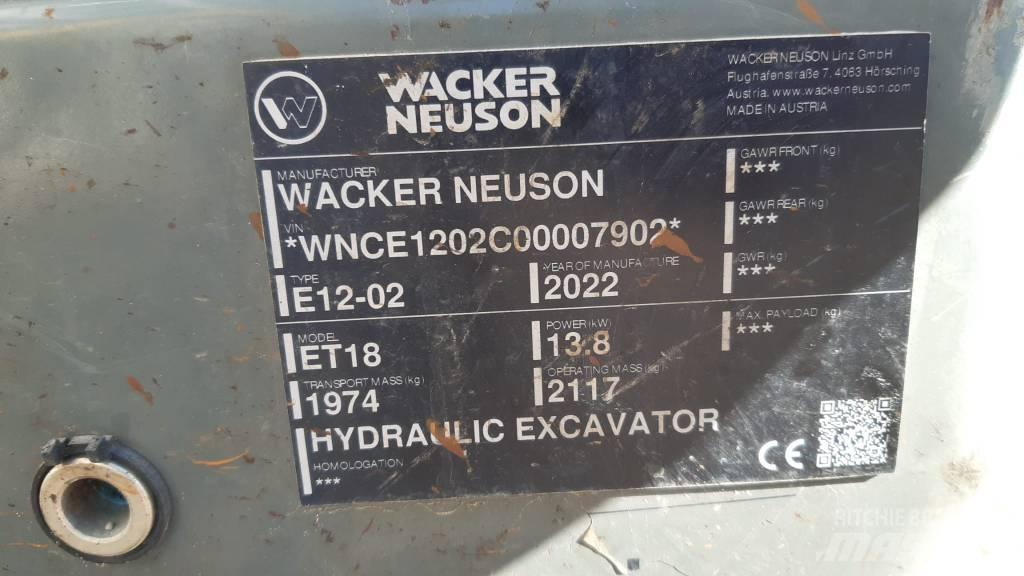 Wacker Neuson ET 18 Pásové rýpadlá