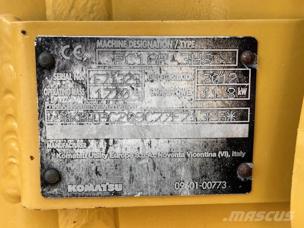 Komatsu PC16R-3HS Mini rýpadlá < 7t